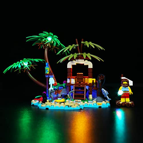 LocoLee Led Licht Set Kompatibel mit Lego Ray der Schiffbrüchige, Dekorations Led Beleuchtungs Set Compatible with Lego 40566 Ray der Schiffbrüchige - Nur Lichter-Set, Kein Modell von LocoLee