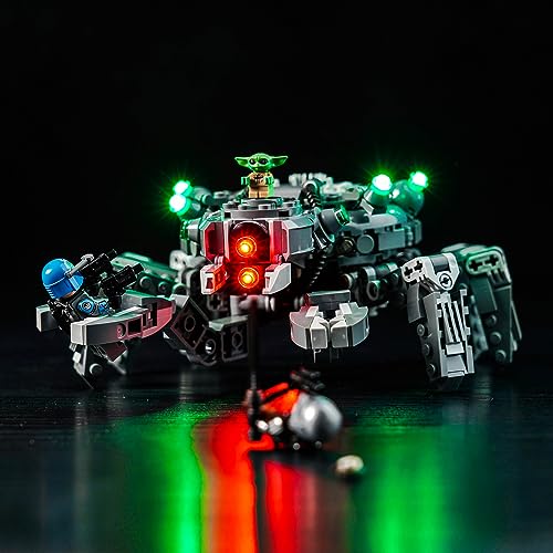 LocoLee Led Licht Set Kompatibel mit Lego Spider Tank, Led Beleuchtungs Set Compatible with Lego 75361 Spider Tank from Star Wars: The Mandalorian Season 3- Nur Lichter Set, Kein Modell von LocoLee