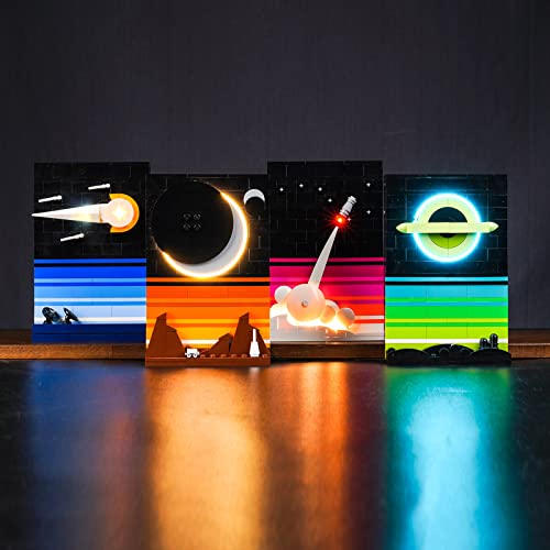 LocoLee Led Licht Set Kompatibel mit Lego Tales of The Space Age, Led Beleuchtungs Set Compatible with Lego 21340 Ideas Tales of The Space Age 3D Postcards - Nur Lichter Set, Kein Modell von LocoLee