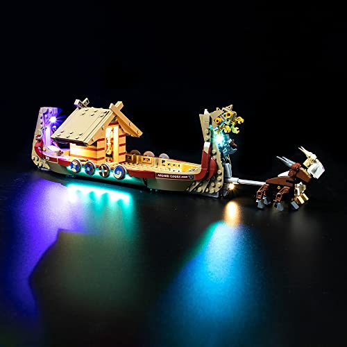 LocoLee Led Licht Set Kompatibel mit Lego Ziegenboot, Led Beleuchtungs Set Compatible with Lego 76208 The Goat Boat - Nur Lichter-Set, Kein Modell-Modell von LocoLee