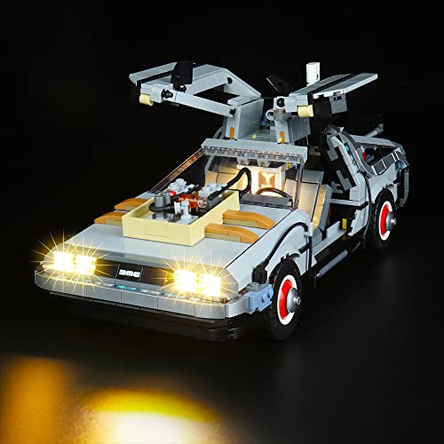 LocoLee Led Licht Set Kompatibel mit Lego 10300 Zurück in die Zukunft, Led Beleuchtungs Set Compatible with Lego Back to The Future Delorean Machine - Nur Lichter-Set,Kein Modell (Standard Version) von LocoLee