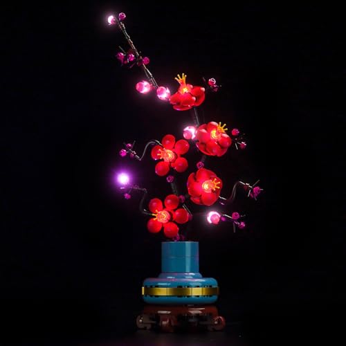 LocoLee Licht Kompatibel mit Lego 10369 Pflaumenblüte, Nur Lichter Set - Kein Modell, Licht BeleuchtungSet Compatible with Lego Icons Pflaumenblüte (Aktualisierte Version) von LocoLee