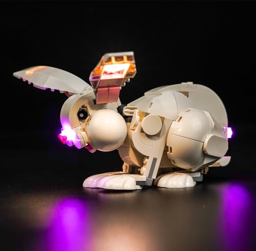 LocoLee Licht Kompatibel mit Lego 3in1 WeiÃŸer Hase Tierspielzeug Set 31133, Nur Lichter Set - Kein Modell, Licht BeleuchtungSet Compatible with Lego 31133 3in1 White Rabbit von LocoLee