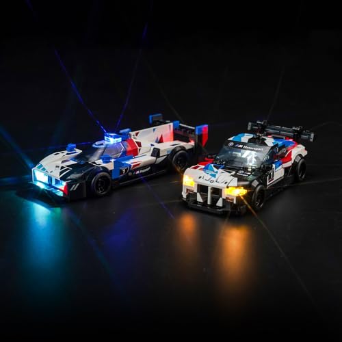 LocoLee Licht Kompatibel mit Lego BMW M4 GT3 & BMW M Hybrid V8, Nur Lichter Set - Kein Modell, Licht BeleuchtungSet Compatible with Lego 76922 Speed Champions M4 GT3 and The M Hybrid V8 von LocoLee