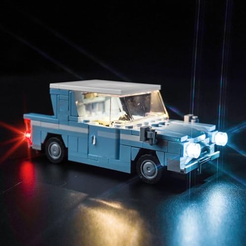 LocoLee Licht Kompatibel mit Lego Fliegender Ford Anglia 76424, Nur Lichter Set - Kein Modell, Licht Beleuchtungs Compatible with Lego 76424 Fliegender Ford Anglia von LocoLee