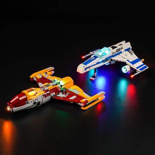 LocoLee Licht Kompatibel mit Lego New Republic E-Wing vs. Shin Hatis Starfighter, Led Beleuchtungs Compatible with Lego 75364 Star Wars New Republic - Nur Lichter Set, Kein Modell von LocoLee