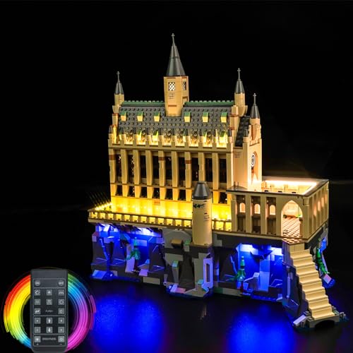 LocoLee Licht Kompatibel mit Lego Schloss Hogwarts : Die Große Halle 76435, Nur Lichter Set - Kein Modell, Licht BeleuchtungSet Compatible with Lego 76435 von LocoLee