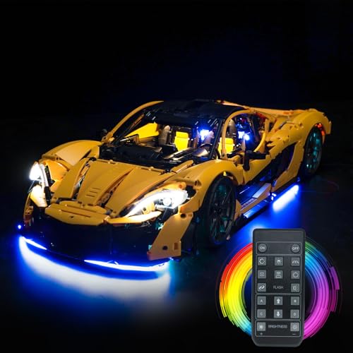 LocoLee Licht Kompatibel mit Lego Technic 42172 McLaren P1, Nur Lichter Set - Kein Modell, Licht BeleuchtungSet Compatible with Lego 42172 McLaren P1 von LocoLee