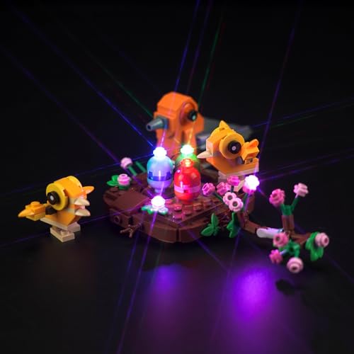 LocoLee Licht Kompatibel mit Lego Vogelnest Set, Nur Lichter Set - Kein Modell, Licht BeleuchtungSet Compatible with Lego 40639 Bird’s Nest von LocoLee