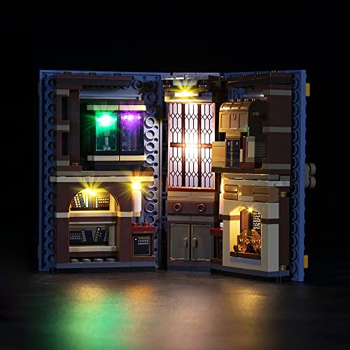 LocoLee Led Licht Set Kompatibel mit Lego Zauberkunstunterricht, Light Compatible with Lego 76385 Charms Class Professor Flitwick’s Class,Nur Lichter Set,Kein Modell (76385 Zauberkunstunterricht) von LocoLee