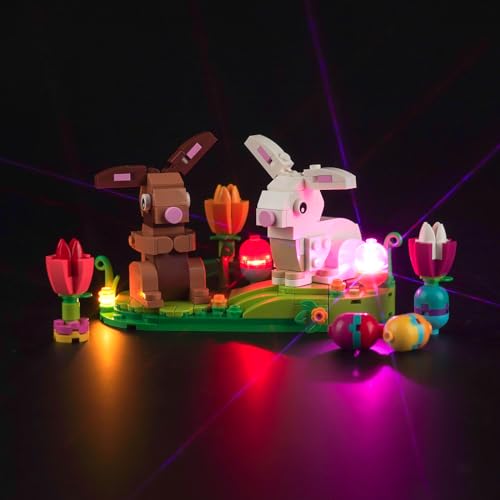 LocoLee Licht Kompatibel mit Lego Easter Rabbits, Nur Lichter Set - Kein Modell, Licht BeleuchtungSet Compatible with LEGO 40523 Easter Rabbits von LocoLee