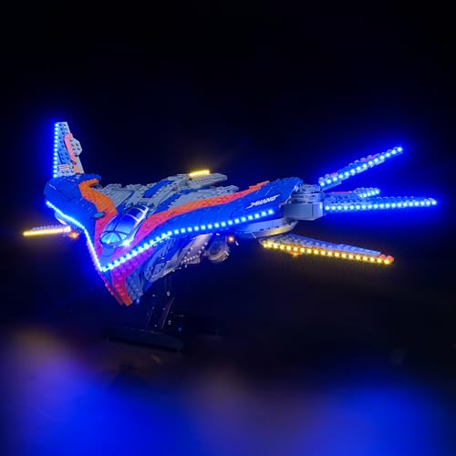 LocoLee Licht Kompatibel mit Lego Guardians of The Galaxy: Die Milano, Nur Lichter Set - Kein Modell, Licht BeleuchtungSet Compatible with Lego 76286 von LocoLee