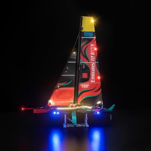 LocoLee Licht Kompatibel mit Lego Technic Emirates Team New Zealand AC75 Rennjacht, Nur Lichter Set - Kein Modell, Licht BeleuchtungSet Compatible with Lego 42174 von LocoLee