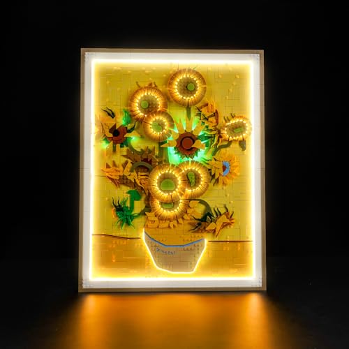 LocoLee Licht Set Kompatibel mit Lego 31215 Vincent Van Gogh – Sonnenblumen, Nur Lichter Set, Licht Beleuchtung Set Compatible with Lego Vincent Van Gogh – Sunflowers 31215(Nicht enthalten Modellset) von LocoLee