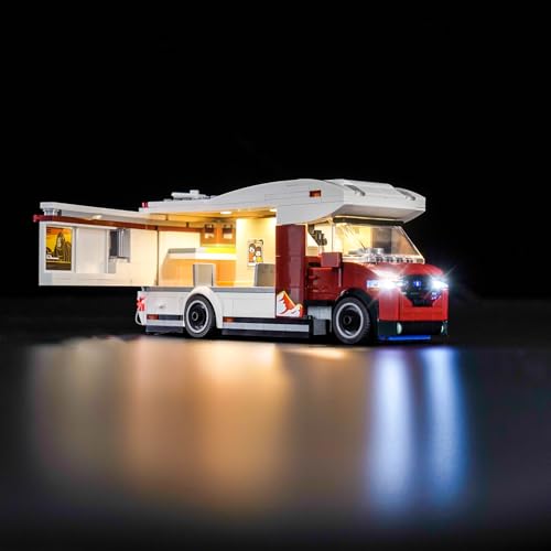 LocoLee Licht Set Kompatibel mit Lego Abenteuer-Wohnmobil, Nur Lichter Set, Licht Beleuchtung Set Compatible with Lego Holiday Adventure Camper Van 60454 (Nicht enthalten Modellset) von LocoLee