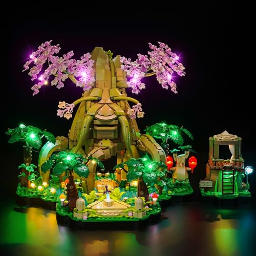 LocoLee Licht Set Kompatibel mit Lego Deku-Baum 2-in-1 (Gepudert), Nur Lichter Set - Kein Modell, Licht Beleuchtung Set Compatible with Lego 77092 von LocoLee