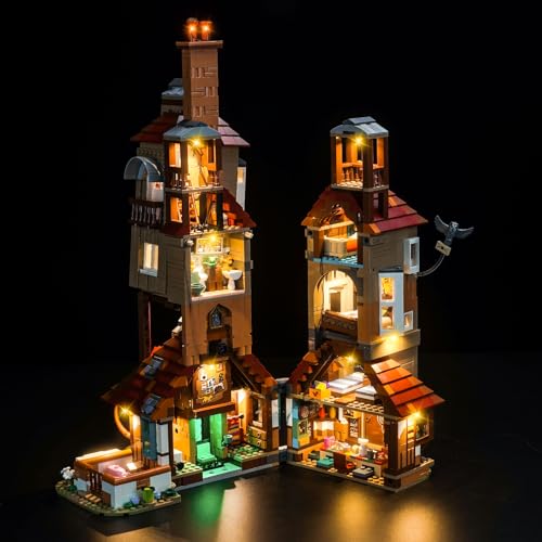 LocoLee Licht Set Kompatibel mit Lego Der Fuchsbau – Sammleredition, Nur Lichter Set - Kein Modell, Licht Beleuchtung Set Compatible with Lego 76437 von LocoLee