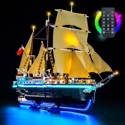 LocoLee Licht Set Kompatibel mit Lego Die Endurance Fernbedienung Version, Nur Lichter Set - Kein Modell, Licht Beleuchtung Set Compatible with Lego The Endurance 10335 von LocoLee