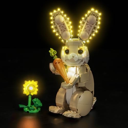 LocoLee Licht Set Kompatibel mit Lego Häschen 3-in-1, Nur Lichter Set, Licht Beleuchtung Set Compatible with Lego Cute Bunny 31162 (Nicht enthalten Modellset) von LocoLee