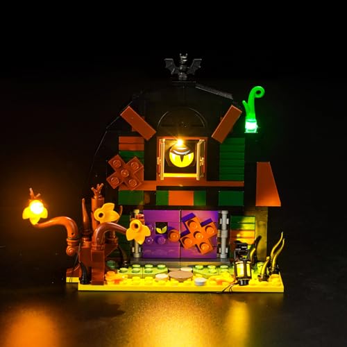 LocoLee Licht Set Kompatibel mit Lego Halloween-Scheune, Nur Lichter Set - Kein Modell, Licht Beleuchtung Set Compatible with Lego Halloween-Scheune 40721 von LocoLee