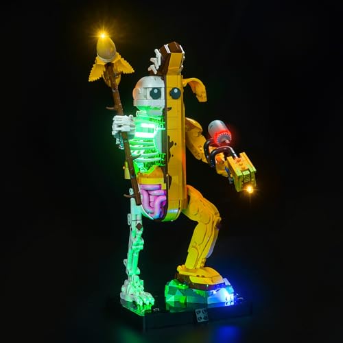 LocoLee Licht Set Kompatibel mit Lego 77072 Knochen-Schali, Nur Lichter Set - Kein Modell, Licht Beleuchtung Set Compatible with Lego Fortnite Peely Bone 77072 von LocoLee