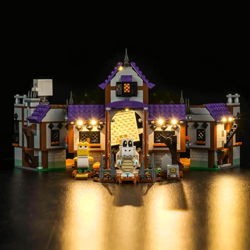 LocoLee Licht Set Kompatibel mit Lego 71436 König Buu Huus Spukhaus, Nur Lichter Set - Kein Modell, Licht Beleuchtung Set Compatible with Lego King Boo's Haunted Mansion 71436 von LocoLee