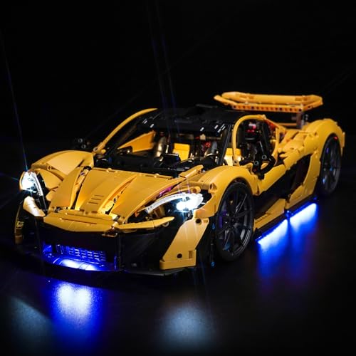 LocoLee Licht Set Kompatibel mit Lego McLaren P1 Sonderanfertigung Version, Nur Lichter Set - Kein Modell, Licht Beleuchtung Set Compatible with Lego Technic 42172 von LocoLee