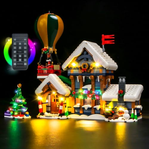 LocoLee Licht Set Kompatibel mit Lego Postamt des Weihnachtsmanns Fernbedienung Version, Nur Lichter Set - Kein Modell, Compatible with Lego Icons Santa's Post Office 10339 von LocoLee