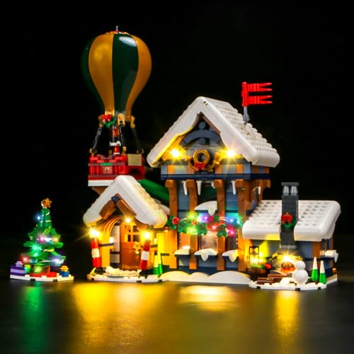 LocoLee Licht Set Kompatibel mit Lego Postamt des Weihnachtsmanns Kundenspezifische Version, Nur Lichter Set - Kein Modell, Compatible with Lego Icons Santa's Post Office 10339 von LocoLee