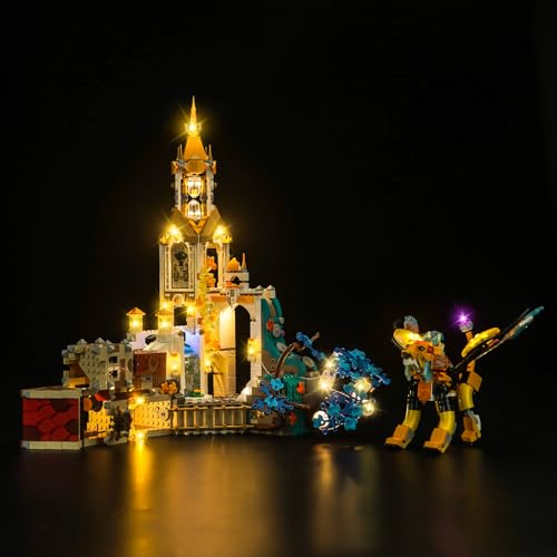 LocoLee Licht Set Kompatibel mit Lego 71486 Schloss Nocturnia, Nur Lichter Set - Kein Modell, Licht Beleuchtung Set Compatible with Lego DREAMZzz Castle Nocturnia 71486 von LocoLee