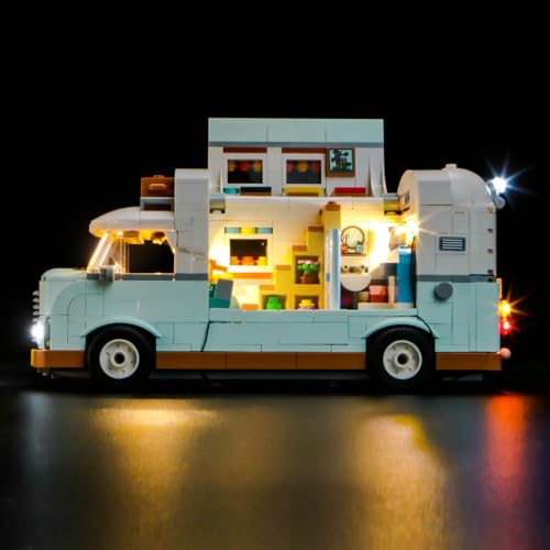 LocoLee Licht Set Kompatibel mit Lego Wohnmobil 42663, Nur Lichter Set - Kein Modell, Licht Beleuchtung Set Compatible with Lego Friendship Camper Van Adventure 42663 von LocoLee