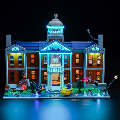 LocoLee Licht Set Kompatibel mit Lego X-Men: X-Mansion Sonderanfertigung, Nur Lichter Set, Licht Beleuchtung Set Compatible with Lego X-Men: The X-Mansion 76294 von LocoLee