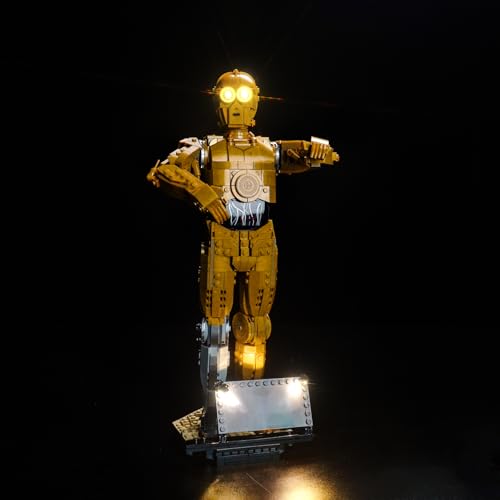 LocoLee Licht Kompatibel mit Lego Star Wars 75398 C-3PO, Nur Lichter Set - Kein Modell, Licht BeleuchtungSet Compatible with Lego C-3PO 75398 von LocoLee