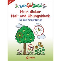 LOEWE VERLAG 978-3-7432-0192-7 LernSpielZwerge - Mein dicker Mal- und Übungsblock für den Kindergarten von Loewe