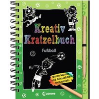 LOEWE VERLAG 978-3-7432-0397-6 Kreativ-Kratzelbuch Fußball von Loewe