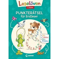 LOEWE VERLAG 978-3-7432-0457-7 Leselöwen Punkterätsel für Erstleser - 1. Klasse (Petrol) von Loewe