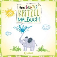 LOEWE VERLAG 978-3-7432-0521-5 Mein buntes Kritzel-Malbuch Elefant (grün) von Loewe