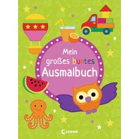 LOEWE VERLAG 978-3-7432-1103-2 Mein großes buntes Ausmalbuch - Eule von Loewe