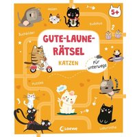 LOEWE VERLAG 978-3-7432-1448-4 Gute-Laune-Rätsel für unterwegs - Katzen von Loewe