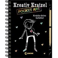 LOEWE VERLAG 978-3-7855-8340-1 Kreativ-Kratzelbuch Pocket Kratzle deine Gefühle! von Loewe