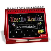 LOEWE VERLAG 978-3-7855-8429-3 Kreativ-Kratzelbuch Adventskalender von Loewe