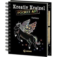 LOEWE VERLAG 978-3-7855-8673-0 Kreativ-Kratzel Pocket Fantasy von Loewe