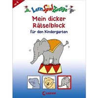 LOEWE VERLAG 978-3-7855-8731-7 LernSpielZwerge - Mein dicker Rätselblock - Kindergarten von Loewe