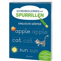 Schreiben lernen mit Spurrillen - Englische Wörter von Loewe