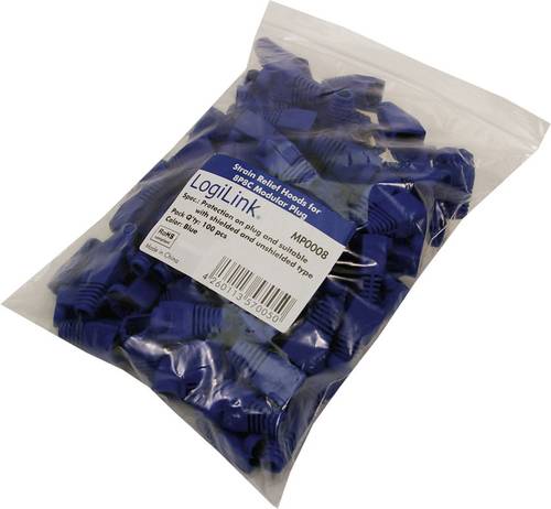 LogiLink MP0008 Knickschutztülle RJ45 MP0008 Blau 100St. von Logilink