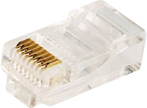 LogiLink RJ45-Modularstecker CAT 5e MP0002 Stecker, gerade Pole: 8P8C Transparent 100St. von Logilink