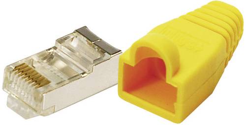 LogiLink MP0015 RJ45-Steckverbinder CAT 5e, geschirmt MP0015 Stecker, gerade Pole: 8P8C Gelb 100St. von Logilink