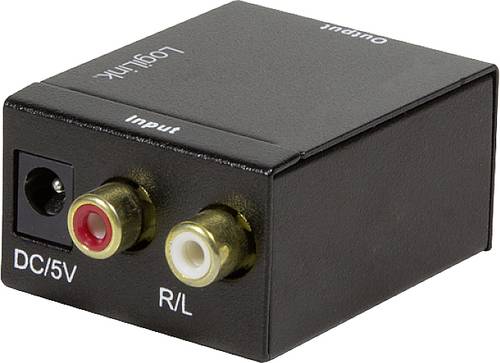 LogiLink CA0102 Toslink / Cinch Audio Adapter Schwarz von Logilink