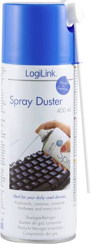 LogiLink RP0001 Druckgasspray inkl. Sprühschlauch, brennbar 400ml von Logilink