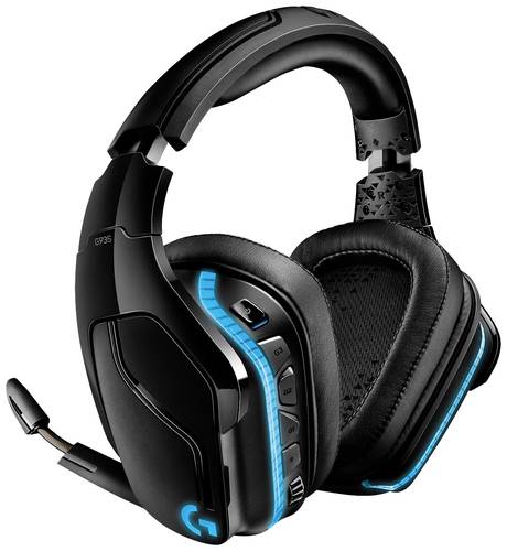 Logitech Gaming G935 Gaming Over Ear Headset kabelgebunden 7.1 Surround Schwarz, RGB Mikrofon-Rausch von Logitech Gaming